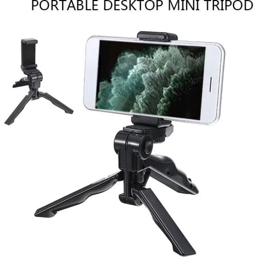 Universal Table Tripod Mini Desktop Camera Bracket Stand Holder Desktop Mini Tripod GoPro Camera Mobile Phone Stand Holder