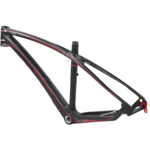 Bicycle Frame 27.5ERx17.5in Carbon Fiber Bike Frame with Headset and Seatpost clip for Mountain Bicycle Road Bicycle Frame
