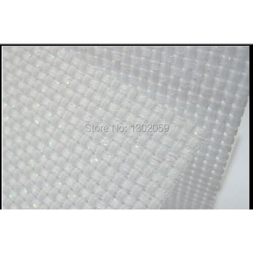 New 11CT 150X100cm Cross Stitch Embroidery Filamentary Silver Metal Wire Fabric Canvas Aida Cloth