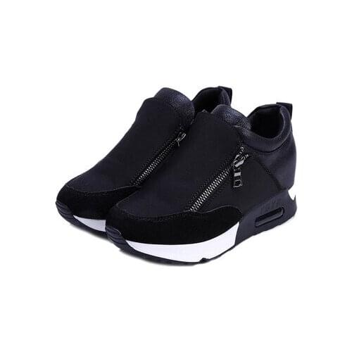 Dropshipping 2021 New Height Increasing Breathable Women Sneakers Flats Trainers Shoes Platform Gothic Platform Plus Size 41 42