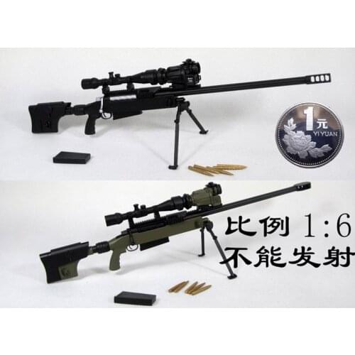ZYTOYS 1/6 Scale Soldier TAC-50 Sniper Rifle Simulation Plastic Model 12 Inch Movable Doll Scene Props Accessories In Stock