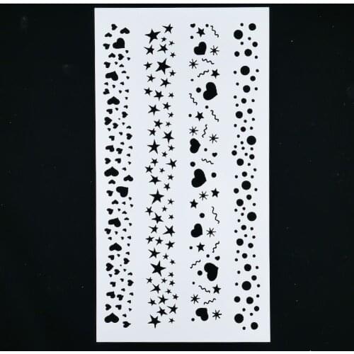 1PC Star Heart Round Shape Reusable Stencil Airbrush Painting Art DIY Room Decoration Scrap Booking Album Crafts Wholesale