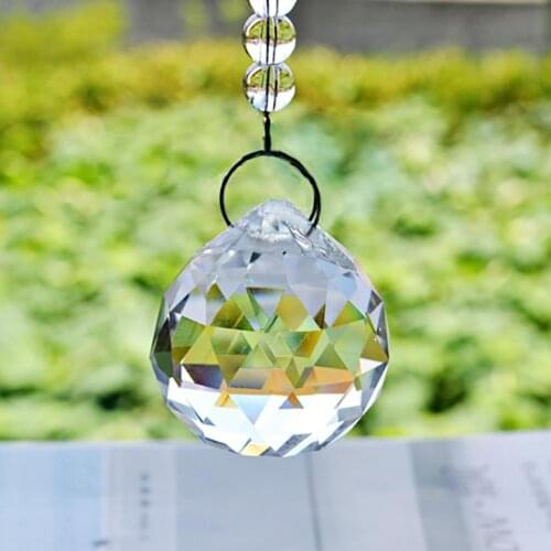 10pcs 30mm Prisms Pendant Part Chandelier Crystal Pendant DIY Beads Curtain Crystal Pendant Wedding Home Decor