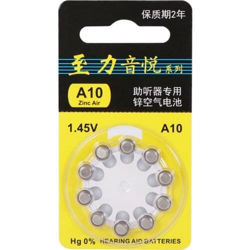 Hearing Aid Batteries A10 PR70 10 Mercury-free Zinc Air Battery for Mini CIC ITE Hearing Aids In Ear