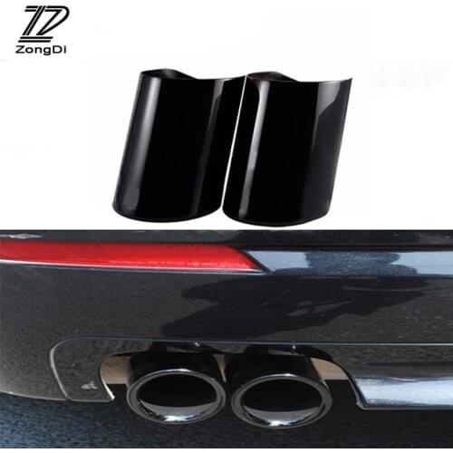 ZD Car Covers For BMW F30 320i 320 316i 328i F10 F18 520i 523i 525i 528i Stainless steel Car Exhaust Pipe Tip Tail Accessories