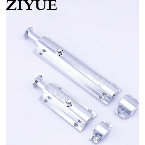 Free Shipping Push-button Anti-theft Automatic Spring Latch Toilet Installation Safety Wooden Door Bolt Self-elastic Lock