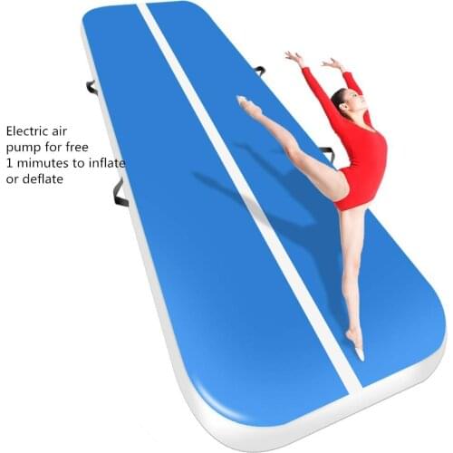Free shipping 6M7M8M Inflatable Gymnastics AirTrack Tumbling Air Track Floor Trampoline for Home Use/Training/Cheerleading/Beach
