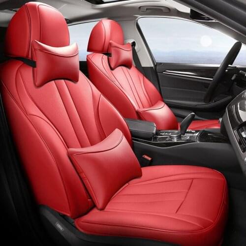 Custom cowhide car seat cover leather for Skoda octavia a5 a7 Fabia Rapid kodiaq Superb Yeti accessories for car styling sticker