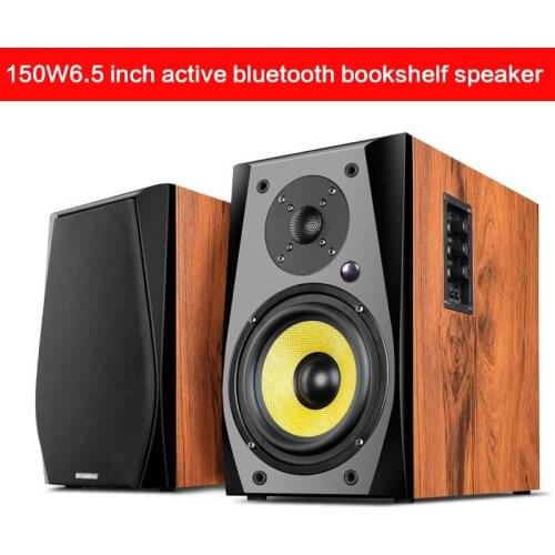 100W 6.5-inch Home High-power Bluetooth Speaker HiFi Subwoofer Audio Active Living Room Bookshelf Front Speaker High Fidelity