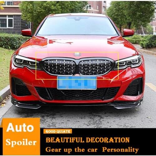 For 2020 New BMW G28 G20 325li 325i Racing Grills Diamond Style Front Racing Grill Grille Gypsophila Front bumper modified