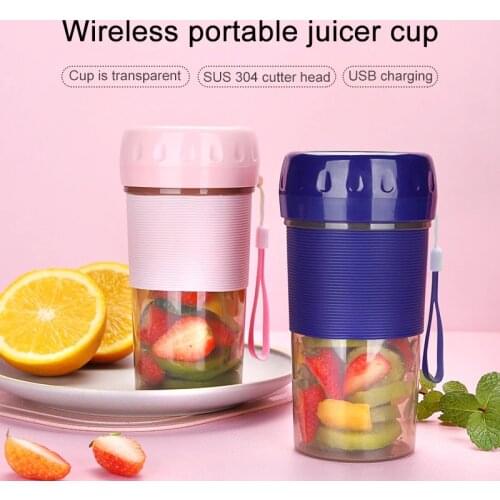Hot sale 300ml Wireless Juicer Cup Fruit Machine Mini Home Juicer Carrying Machine Portable USB Rechargeable Electric Juice Cup