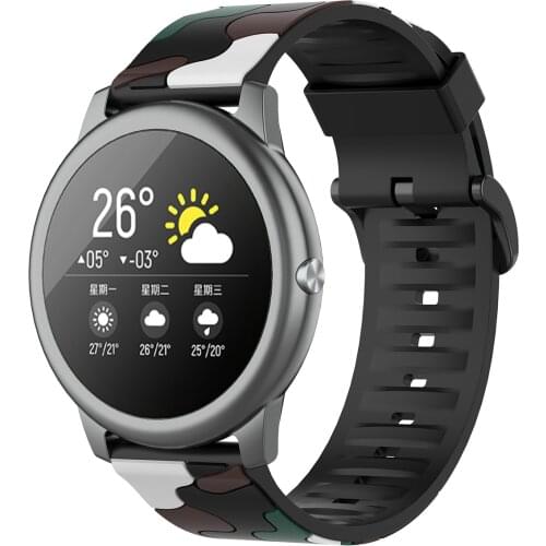 Camouflage Silicone Watch Band for Xiaomi Haylou Solar Lso5 Smart Watch Breathable Sport bracelet For MI Haylou Solar Lso5 strap