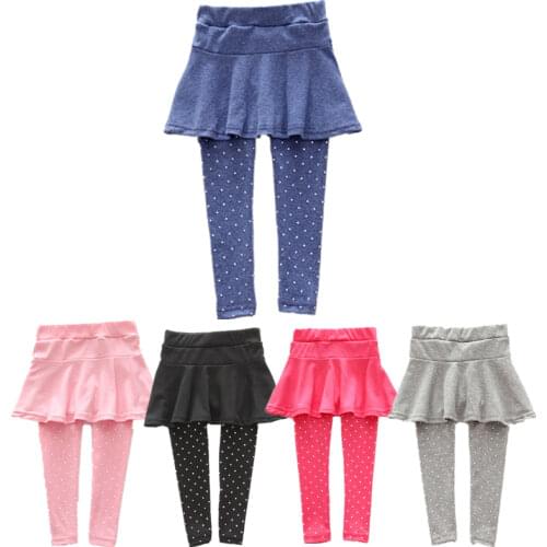 Fashion Toddler Girl Skirt Trousers Children Pants Culottes Render Pants Spring/Fall Kids Girls Leggings Trousers 1-7Years Girls