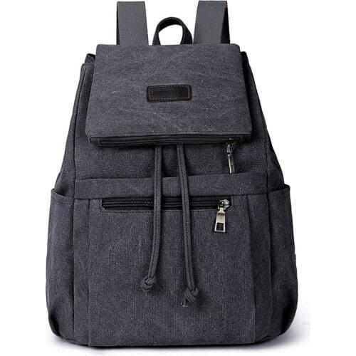 Fancy book bags outdoor fashion lady school bags trendy women camping canvas backpack for teenage girls