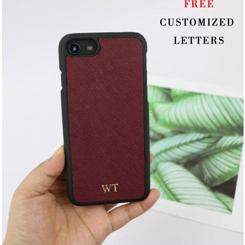 New Fashion Saffiano Leather Phone Bag Case Cover ForIphone 8 Hot Sale Free Customized Protective Phone Case ForIphone 8 Plus
