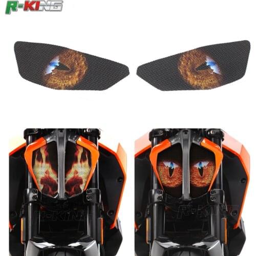 For DUKE 390 DUKE790 2017 2018 2019 Motorcycle Headlight Sticker Guard Head light Stickers Protector Film Decoration
