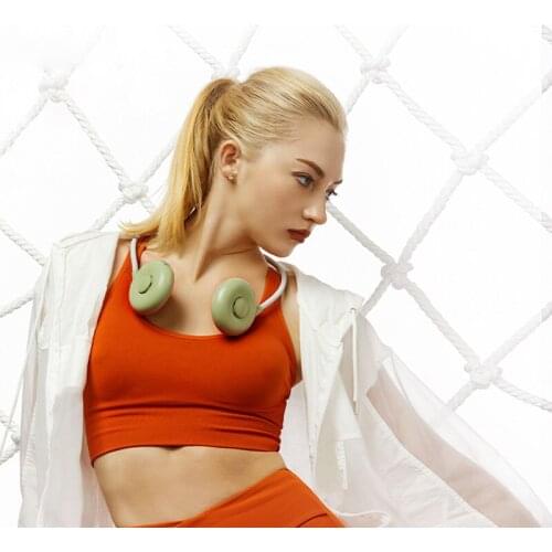 Cooling Mini Fan Portable Hanging Neck Fan Rechargeable USB Battery Air Conditioner Bladeless Hands Free Neck Sports Fan Cooler