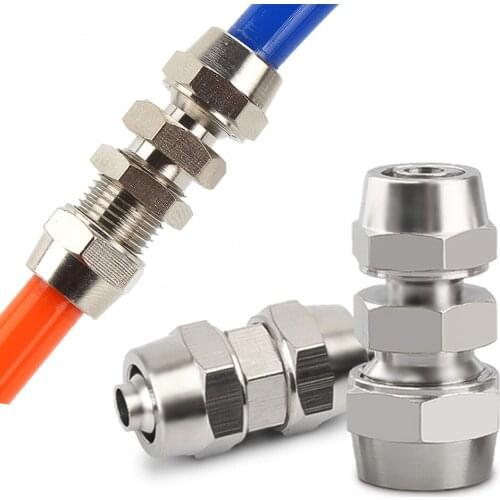 PU PG pneumatic quick-tightening joint series pneumatic joints for 4/6/8/10/12/14/16mm hose air pipe quick joints
