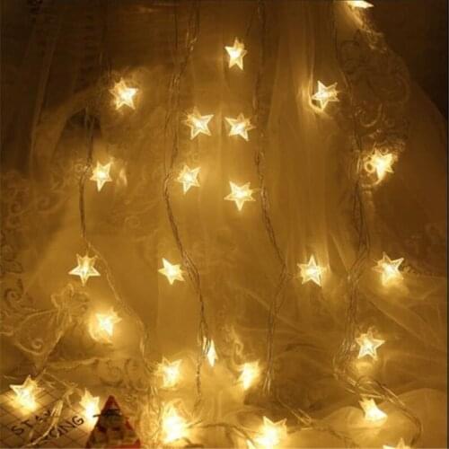 Romantic Fairy Star 3M 20LED String Light Bookcase Fixtures For Holiday lighting Christmas Garland Wedding Party Home Decor
