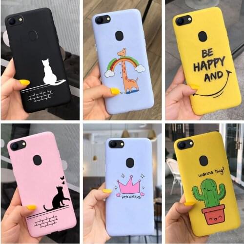 Silicone Case For OPPO F5 F7 F9 Back Cover Yellow Cactus Soft TPU Cases For OPPO F5 Youth Phone Bag Cover for OPPO f 5 f 7 f9Pro