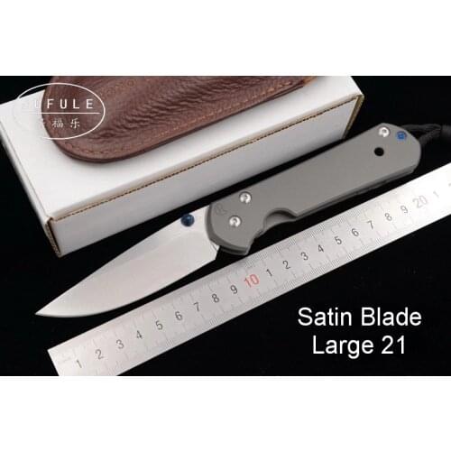 JUFULE 2018 Large Sebenza 21 folding S35vn TC4 Titanium handle cleaver Utility fruit camp survive hunt EDC tool kitchen knife