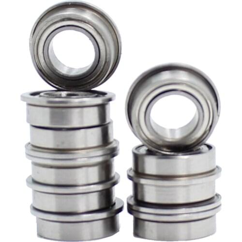 SMF95ZZ Flange Bearing 5x9x3 mm 10PCS Double Shielded Stainless Steel Flanged SMF95 Z ZZ Ball Bearings SMF95Z MF95 DDLF-950ZZ