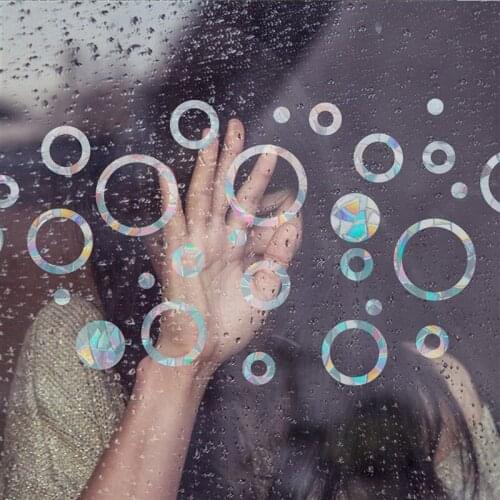 PVC Static Paste Glass Mirror Sticker Rainbow Maker Prism Wall Stickers Window Film Home Decoration Accessories For GirlsBedroom