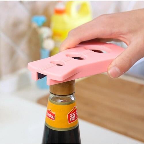 TEMLUM 4 in 1 ABS Can Opener Multi-Function Gourd-shaped Screw Cap Jar Opener Kichen Tool
