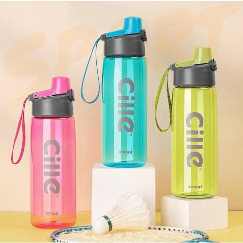 High Quality Sports Water Bottles Gym Leak-proof Drop-proof Portable Outdoor Travel Kettle Plastic Drink Water Bottle BPA Free