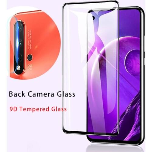 2in1 9D Protective Screen Protector Back Camera Lens Tempered Glass for Huawei Honor 20 Pro 9 10 Lite 10i 20i 20S 20 Lite Glass
