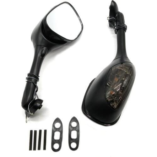 Motorcycle Rearview Mirrors with light for Suzuki GSXR 600 750 2006 2007 2008 2009 2010 GSXR 1000 2005 2006 2007 2008 K6 K7 K8