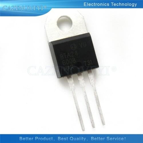 10pcs/lot BTA24-600B TO220 BTA24-600 TO-220 BTA24 24-600B In Stock