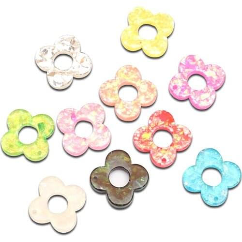 30Pcs Mixed Clear Resin Flowers Cabochon Flatback Decoration Crafts Embellishments For Scrapbooking Diy Accessories