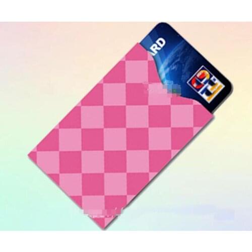 5Pcs lattice Shielding Card Sleeve Anti-theft Brush Certificate Anti-scanning Security Card Set