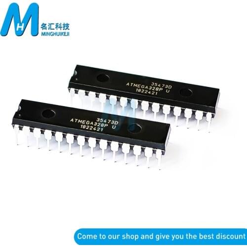 1pcs Atmega328 328 Original Atmega328-Pu Microcontroler Mega328 Microcontroller Dip28 Chip Atmega328p-Pu Dip-28 Atmega328p Pu