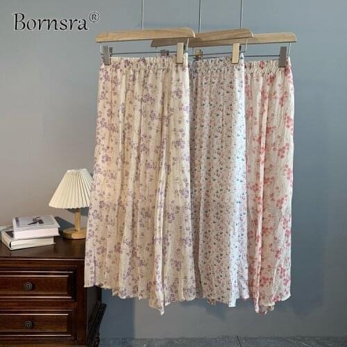 Женские плиссированные юбки Bornsra China At AliExpress