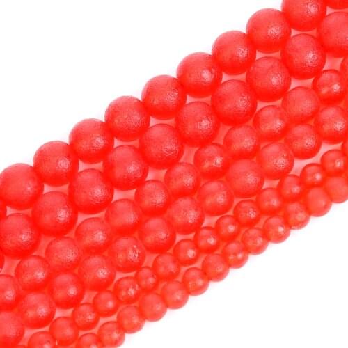 6/10mmNatural Stone Beads Round Multicolor Czech meteorite Spacer beads For Jewelry Making DIY Charm Bracelet Necklace Handmade