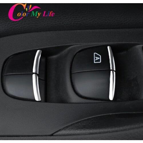 Color My Life Car Door Window Lifter Sequins Trim ABS Chrome for Nissan X-Trail T32 Qashqai J11 Altima Teana Maxima Stickers