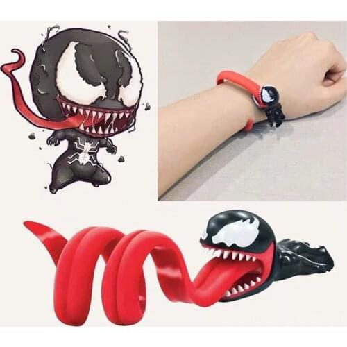 Disne Marvel Avengers Venom Cable Anime Decoration USB Cable Winder Management Clips Figure Anime Cable Holder Toys for Children