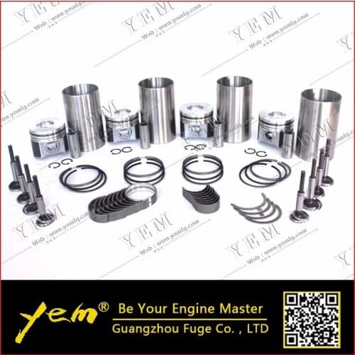 For kubota engine parts V2203 piston 1J881-21111 liner kit with bearing valve guide seat