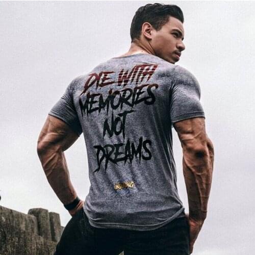 New Men Short Sleeve Cotton t-shirt Summer Casual Fashion Gyms Fitness Bodybuilding T shirt Male Slim Tees Tops Clothing