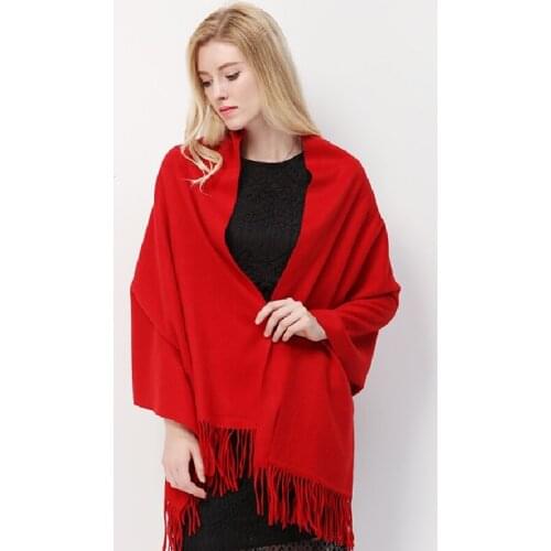 JTVOVO RUNMEIFA 2021 New Pure Color Cashmere Wool Edge Warm Scarf Women Fashion Shawl Hijab Long Large Size Wrap Foulard Parkas