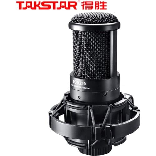 Takstar PC-K220 condenser side-address microphone computer microphone for personal studio recording, webcast, network karaoke