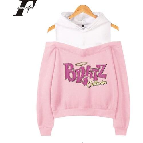 Bratz Rock Angelz Crop Hoodie Sweatshirts Hooded Pullovers Print Full Fashion Harajuku Tracksui Casual Winter Regular Letter