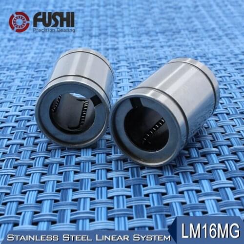LM16MG Linear Ball Bearings 16x28x37mm (1 PC) Stainless Steel Resin Retainer Linear Bushing LMS16UU Shaft 16MM LMS16 MG Bearing