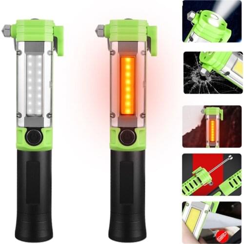 COB LED Worklight Multifunction 5 Modes Powered by AA Battery Working Magnetic Inspection Lamp Flashlight Emergency Light