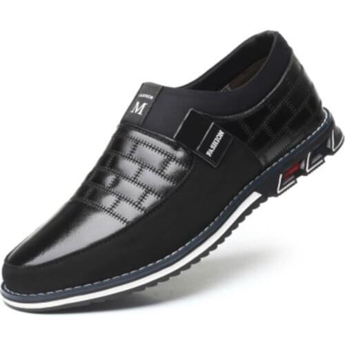 The New Trend Of Mens Comfortable Leather Shoes Breathable Sets Of Feet One Foot Large Size Sports Business Casual Mens Shoes