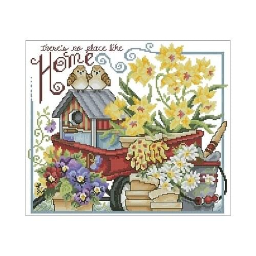 SC Magazine-Little Birds Home Needlework,For Embroidery,DIY 14CT Unprinted Arts Cross stitch kits Set Cross-Stitching