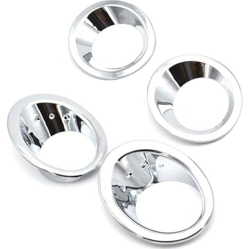 For Nissan Qashqai/Dualis J10 2007-2009 Chrome Front Rear Fog Light Cover Bumper Lamp Trim Molding Garnish Frame Accent
