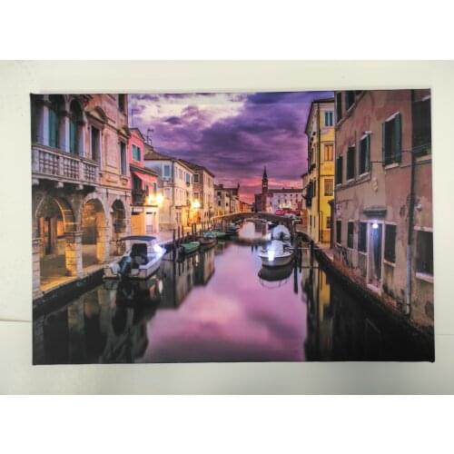 VENEDİC Wall Art WİTH LED LIGHT for Living Room Home Decor NİGHT BATTERY Lıght(WİTH Frame)